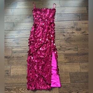 Runaway the label Pink Sequin Dress